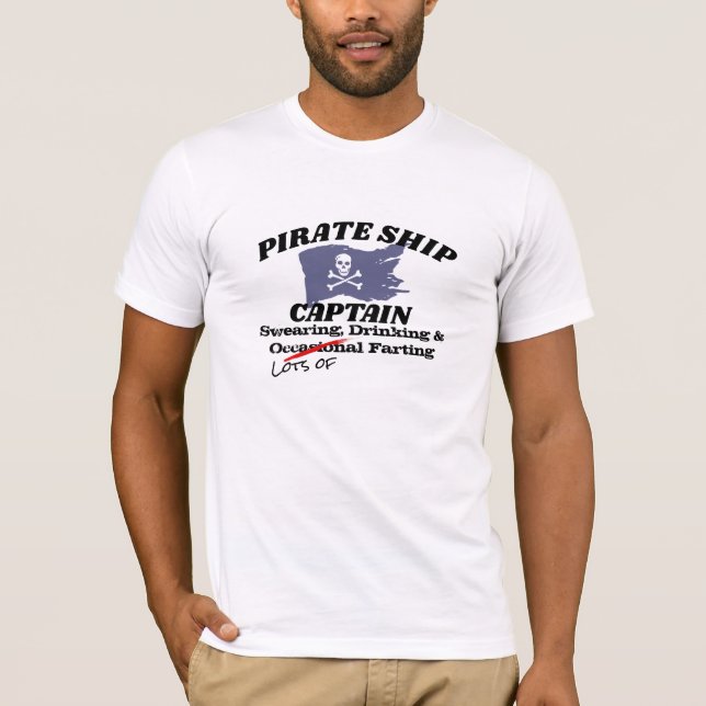 Camiseta Capitán Fart del Pirata Hilariano (Anverso)