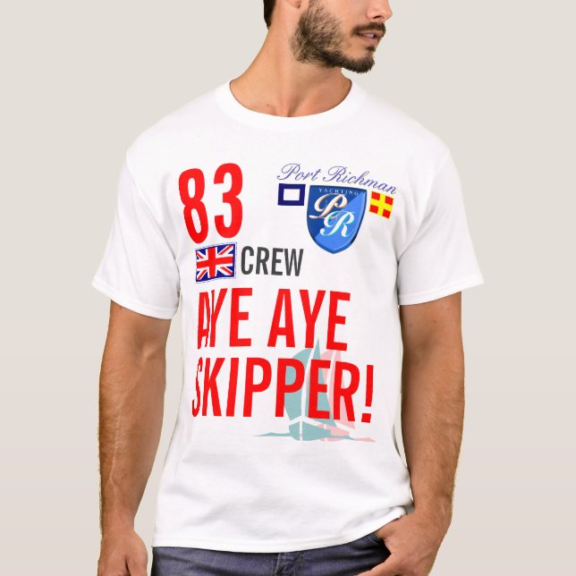 Camiseta Capitán Gran Bretaña BRITÁNICA náutica de Richman (Anverso)