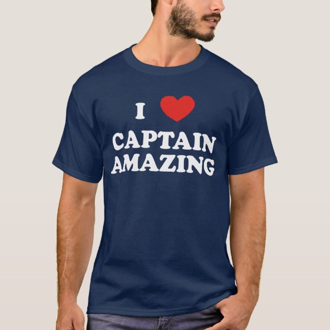 Camiseta Capitán I (corazón) Amazing Dark Tshirt (Anverso)