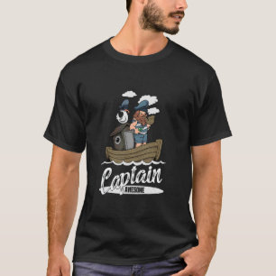 Camiseta Capitán Impresionante Propietario de Barco Novedad