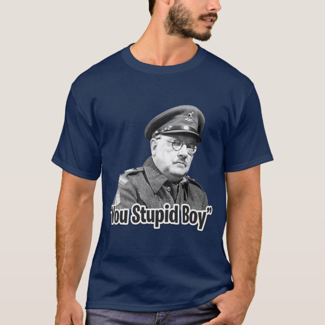 Camiseta Capitán Mainwaring Stupid Boy vintage (Anverso)