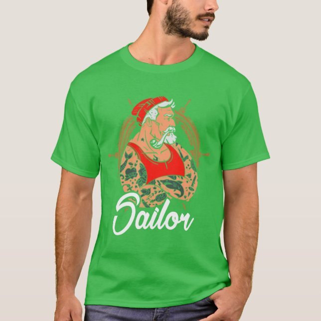 Camiseta capitán marinero (Anverso)