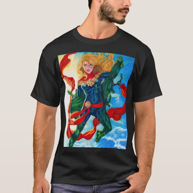 Camiseta Capitán Marvel ~ Carol Danvers (Anverso)