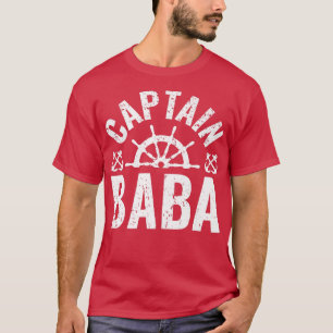 Camiseta Capitán masculino Baba Dueño de un bote Lake Boati