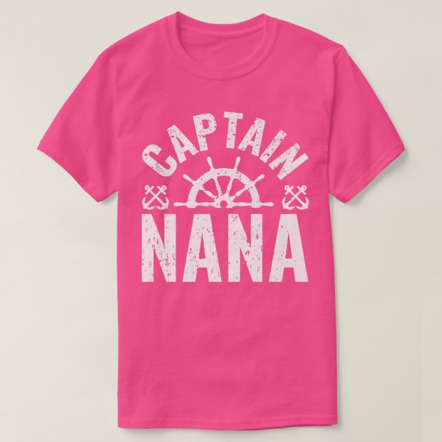 Camiseta Capitán masculino Nana Propietario del barco Lake  (Diseño del anverso)
