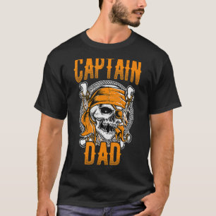 Camiseta Capitán masculino Papá Halloween Idea espeluznante