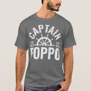 Camiseta Capitán masculino Poppo Propietario del barco Lake