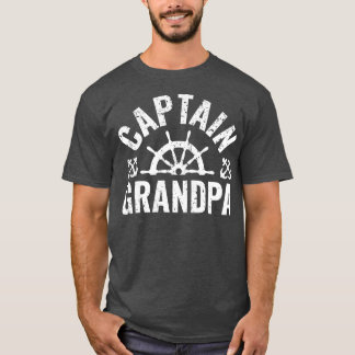 Camiseta Capitán masculino Propietario del barco abuelo Lak