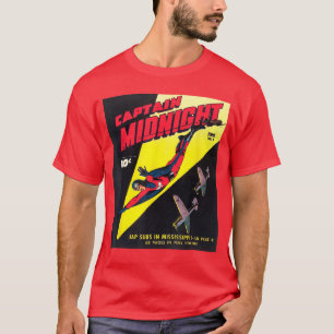 Camiseta CAPITÁN MEDIANOCHE traje de alas vintage héroe tir