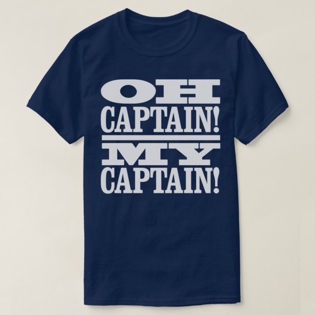 Camiseta Capitán Mi Capitán (Diseño del anverso)