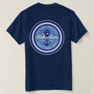 Camiseta Capitán Nautical Anchor Helm
