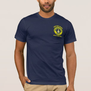 Camiseta capitán náutico de la marina azul Anchor navegando