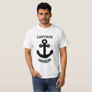 Camiseta Capitán negro personalizado