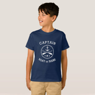 Camiseta Capitán o nombre de barco Estrellas de remos náuti