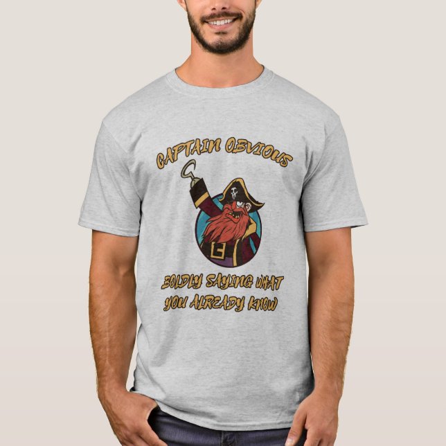 Camiseta Capitán Obvio diciendo (Anverso)