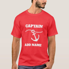 Camiseta Capitán personalizado Name del barco