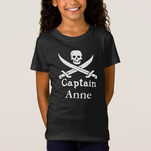 Camiseta Capitán pirata personalizado (Anverso)