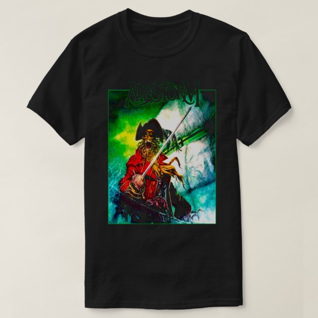 Camiseta Capitán Pirate Ale 4- Alestorm - Tendencia Ahh (Diseño del anverso)