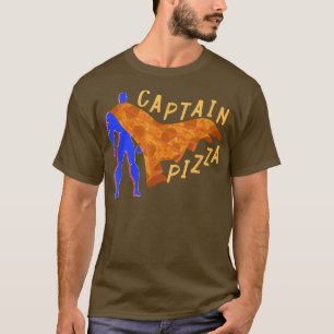 Camiseta Capitán Pizza Para Niños Graciosos Pepperoni Pizza