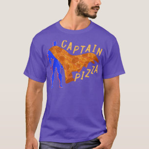 Camiseta Capitán Pizza Para Niños Graciosos Pepperoni Pizza