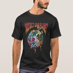 Camiseta Capitán Planeta Proteger Nuestro Planeta