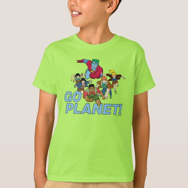 Camiseta Capitán Planeta y los planetarios - ¡Vamos Planeta (Anverso)