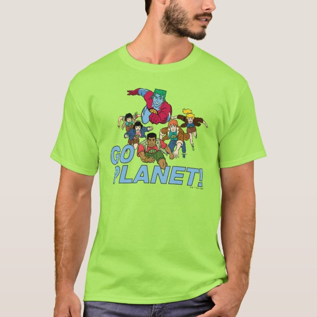 Camiseta Capitán Planeta y los planetarios - ¡Vamos Planeta (Anverso)
