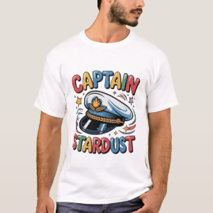 Camiseta Capitán Polvo Estelar Espacio Divertido Inspirador