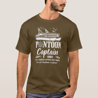 Camiseta Capitán Pontoon Definición Graciosa Bote Pontoon