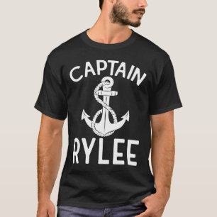 Camiseta Capitán Rylee Ancla Barco Navegación Yate Navío 