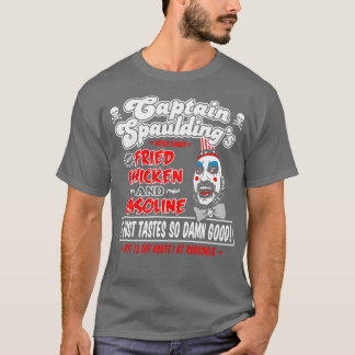 Camiseta Capitán Spaulding Pollo frito y tanque de gasolina