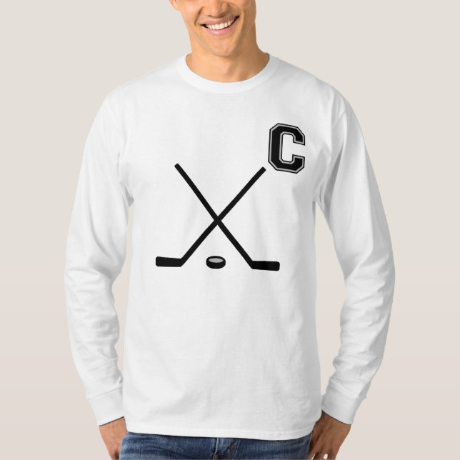 Camiseta Capitán T-Shirt del hockey sobre hielo (Anverso)