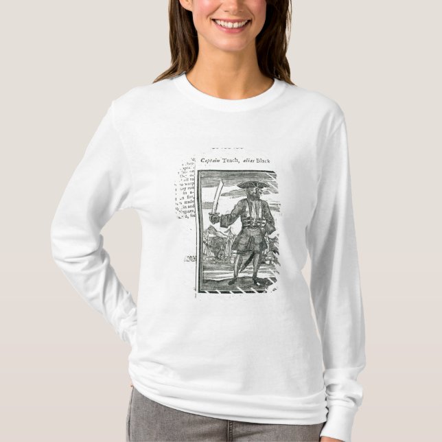 Camiseta Capitán Teach, alias barba negra (Anverso)