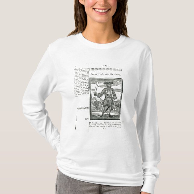 Camiseta Capitán Teach, alias barba negra (Anverso)