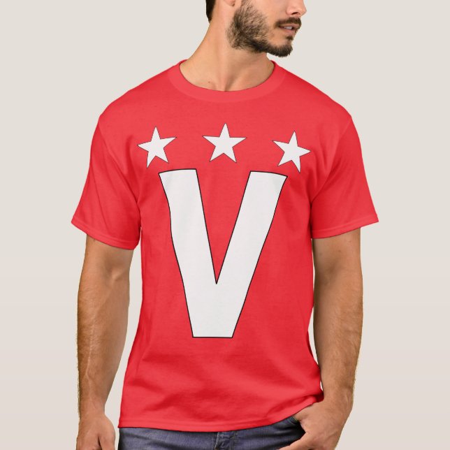 Camiseta Capitán V/Puppeteer/V-Man (Anverso)
