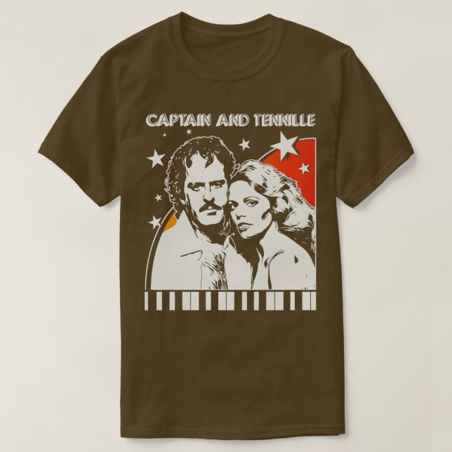 Camiseta Capitán y la moda del concierto de Tennille 70 (Diseño del anverso)