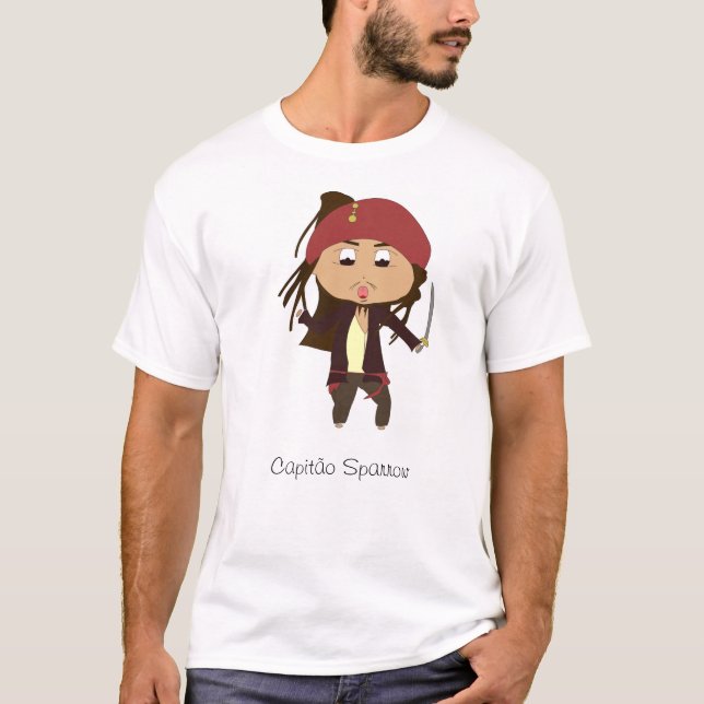 Camiseta Capitão Jack Sparrow (Anverso)