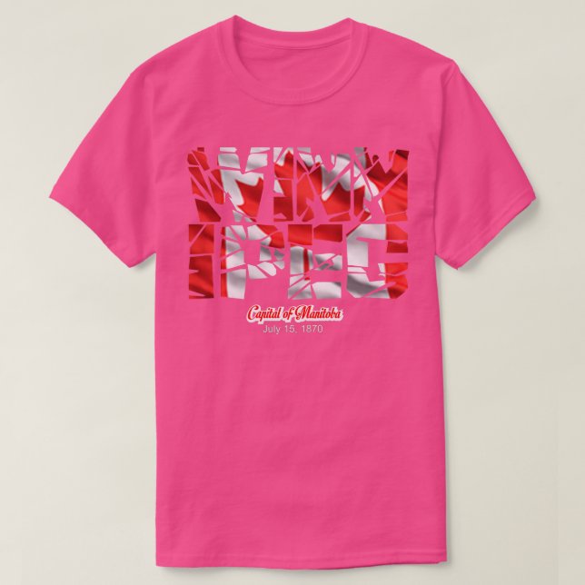 Camiseta Capitolio de Winnipeg de Manitoba Canadá (Diseño del anverso)