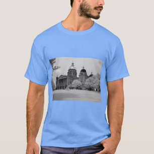 Camiseta Capitolio del Estado de Iowa Sobredimensionado