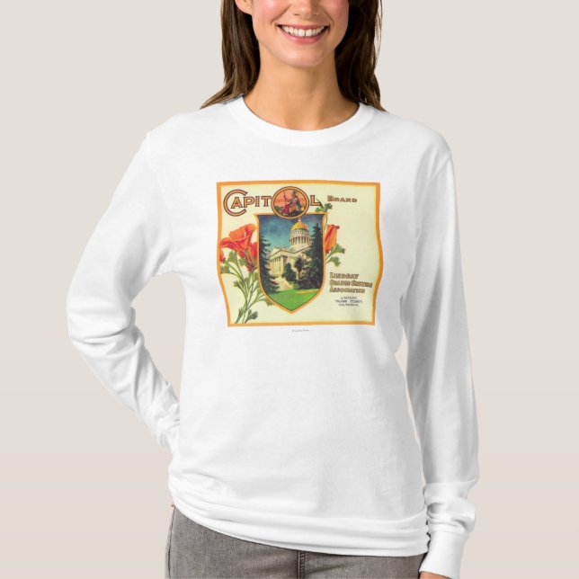 Camiseta Capitolio LabelLindsay anaranjado, CA (Anverso)