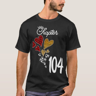 Camiseta Capítulo 104 Años 104 cumpleaños Leopard Buffalo p