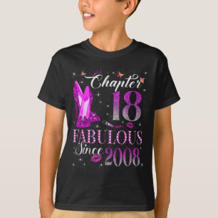 Camiseta Capítulo 18 Fabuloso Desde 2008 Regalo de Cumpleañ