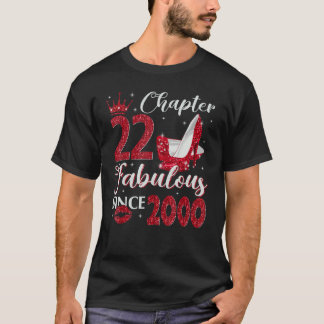 Camiseta Capítulo 22 Fabuloso Desde 2000 22º cumpleaños