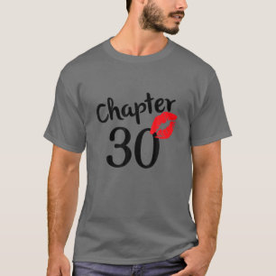 Camiseta Capítulo 30 años 30 Felices Cumpleaños Lips Mujere