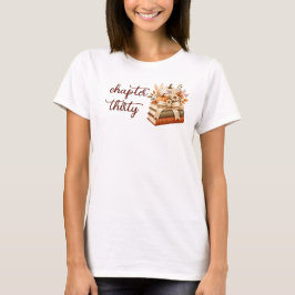 Camiseta Capítulo 30 Cumpleaños 30 Libro de Otoño Calabaza