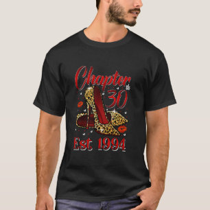 Camiseta Capítulo 30 Years EST 1994 30th Birthday Leopard H