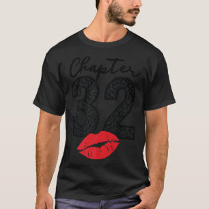 Camiseta Capítulo 32 Labios Feliz Cumpleaños Leopardo 32 añ