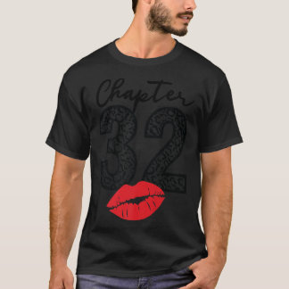 Camiseta Capítulo 32 Labios Feliz Cumpleaños Leopardo 32 añ