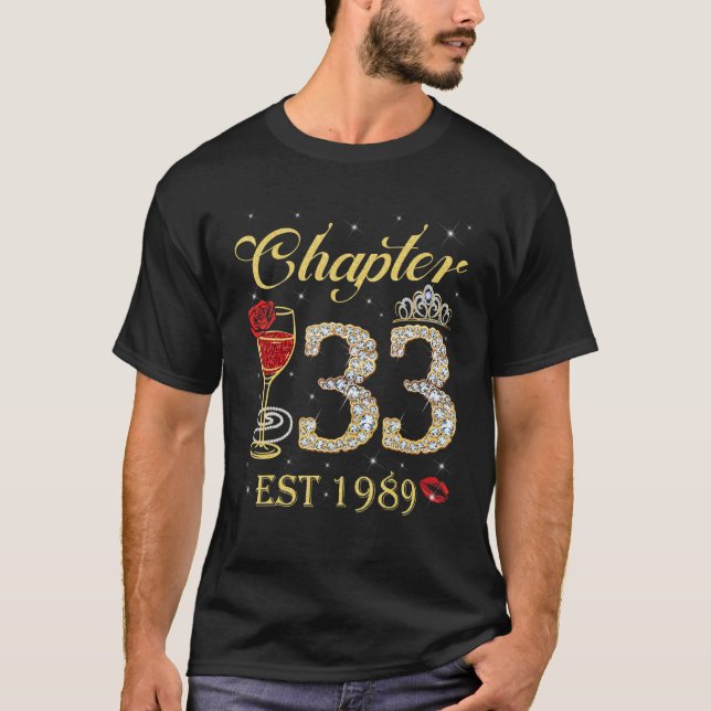Camiseta Capítulo 33 Est. 1989 33a Cumpleaños De Las Mujere (Anverso)