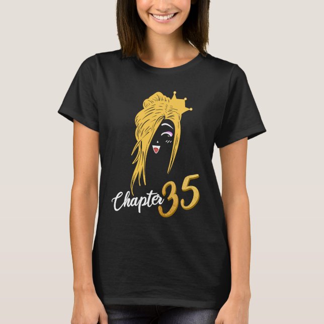 Camiseta Capítulo 35 Nacimiento Blondie Blond Hair Crown Wo (Anverso)